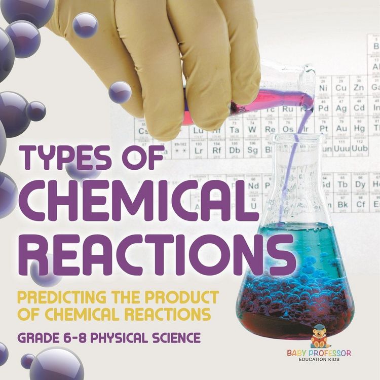 Produktbild: Types of Chemical Reactions | Predicting the Product of Chemical Reactions | Grade 6-8 Physical Science