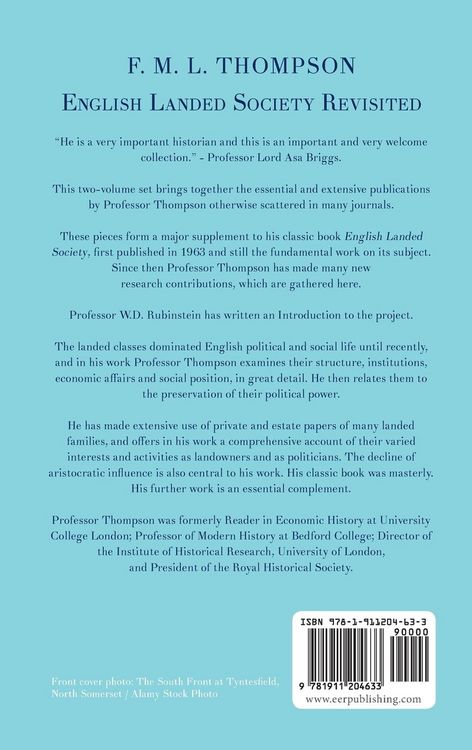 Produktbild: English Landed Society Revisited