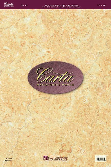 Produktbild: Carta Manuscript Paper No 21 -