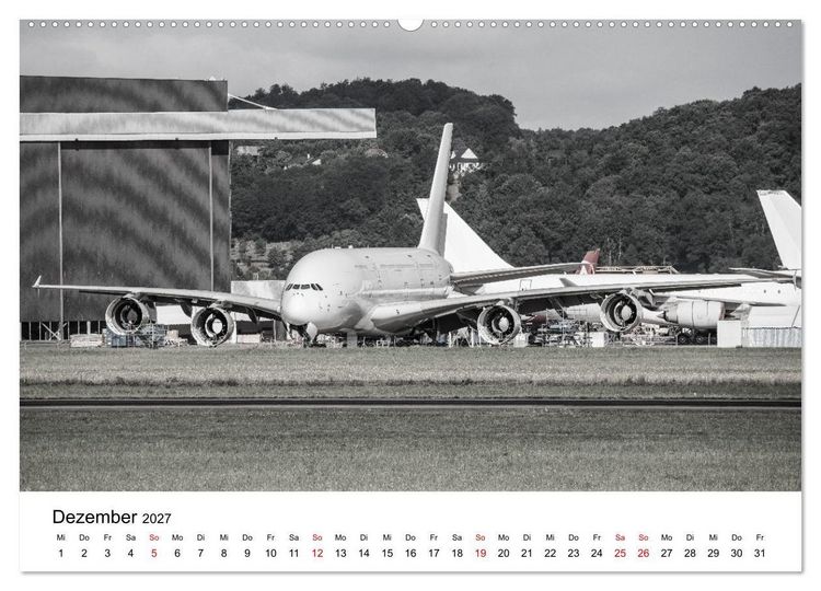 Produktbild: Airbus A380 Superjumbo 2027 (Wandkalender 2027 DIN A2 quer), CALVENDO Monatskalender