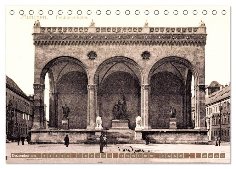 Produktbild: Spaziergang durch M&uuml;nchen &ndash; Die Stadt auf historischen Karten (Tischkalender 2026 DIN A5 quer), CALVENDO Monatskalender