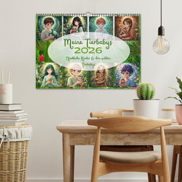 Produktbild: Meine Tierbabys (Wandkalender 2026 DIN A3 quer), CALVENDO Monatskalender