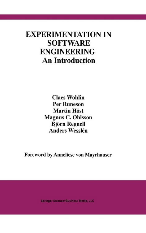 Produktbild: Experimentation in Software Engineering