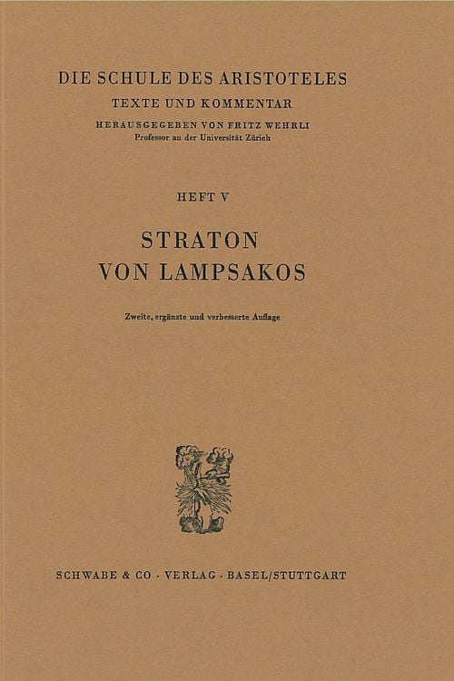 Produktbild: Straton von Lampsakos