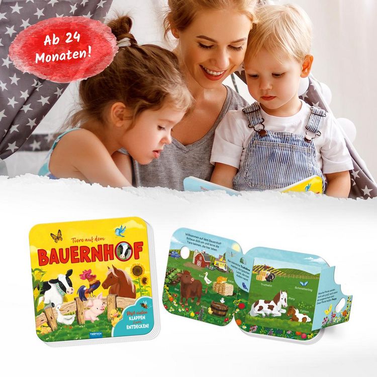 Produktbild: Tr&ouml;tsch Pappenbuch mit Klappen Mein erstes Klappenbuch Tiere auf dem Bauernhof
