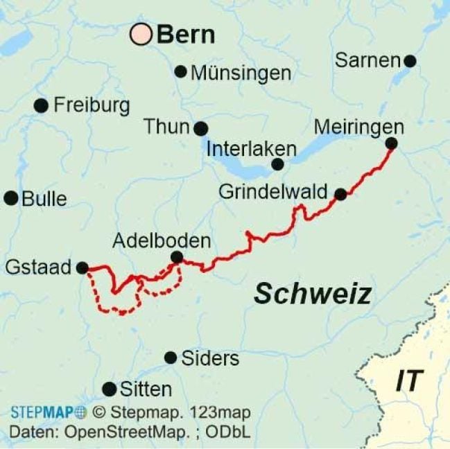 Produktbild: Schweiz: Bärentrek von Meiringen nach Gstaad