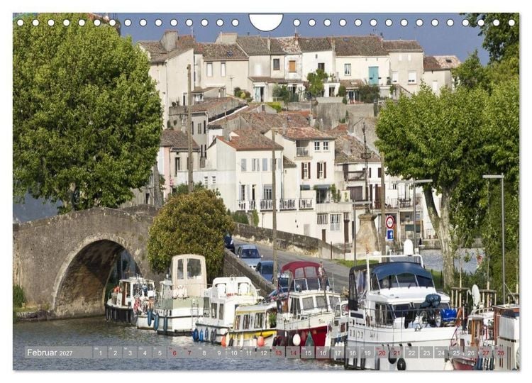 Produktbild: Hausbooturlaub Frankreich - Canal du Midi (Wandkalender 2027 DIN A4 quer), CALVENDO Monatskalender