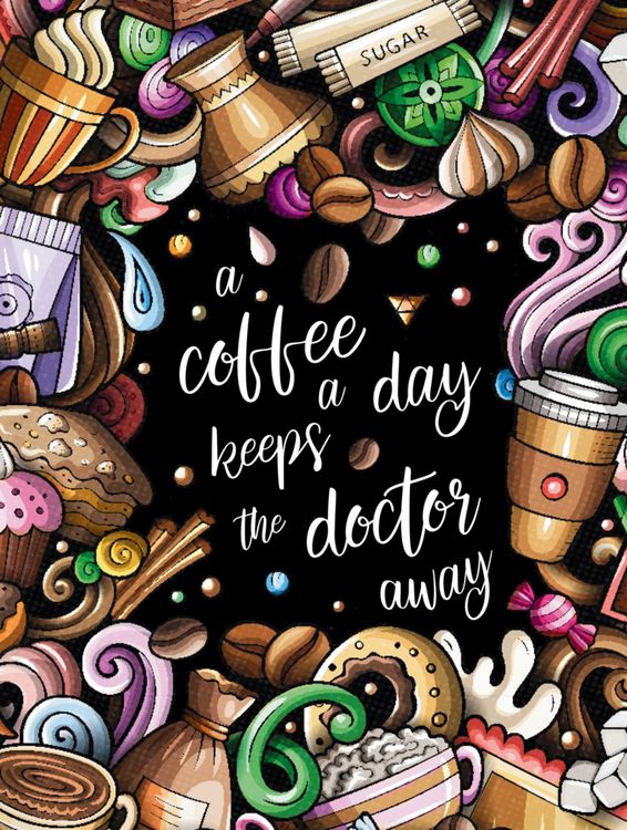 Produktbild: A Coffee a Day Keeps the Doctor Away - Das kreative Malbuch f&uuml;r Kaffeeliebhaber