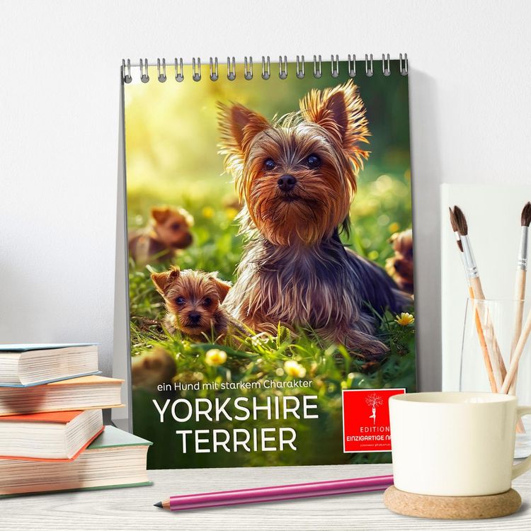 Produktbild: Yorkshire Terrier - ein Hund mit starkem Charakter (Tischkalender 2026 DIN A5 hoch), CALVENDO Monatskalender