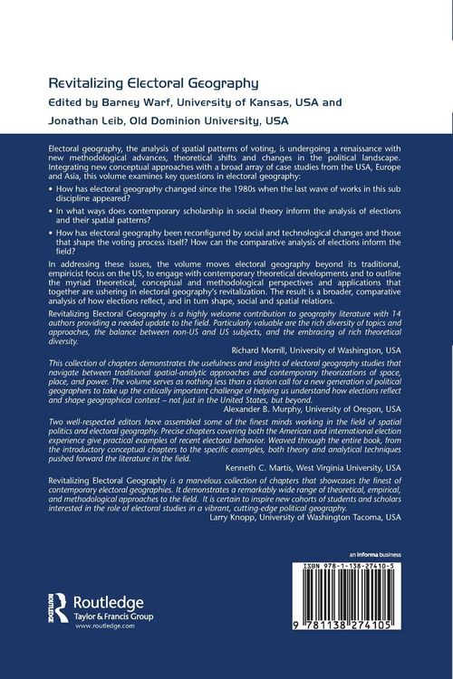 Produktbild: Revitalizing Electoral Geography