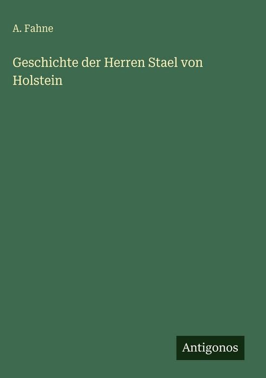 Produktbild: Geschichte der Herren Stael von Holstein