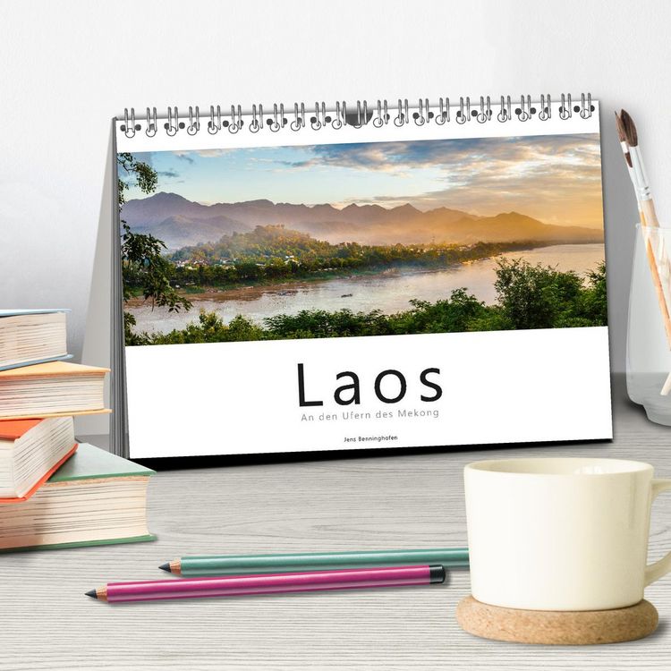 Produktbild: Laos - An den Ufern des Mekong (Tischkalender 2026 DIN A5 quer), CALVENDO Monatskalender