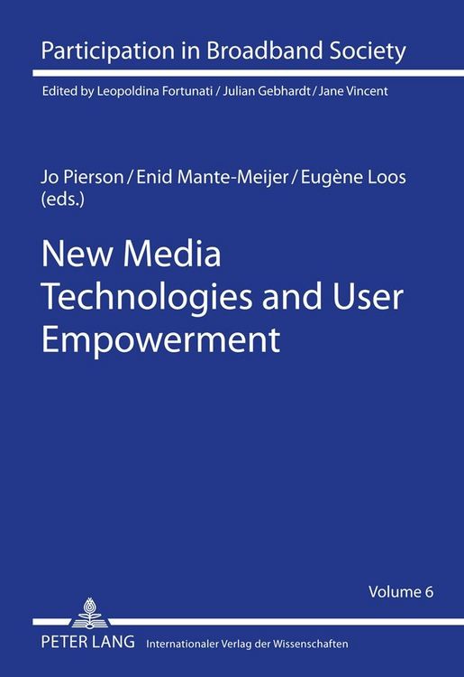 Produktbild: New Media Technologies and User Empowerment