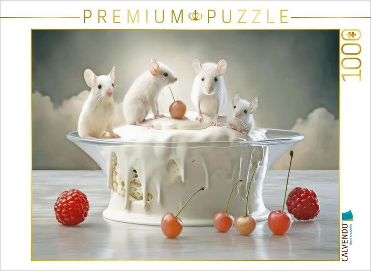 Produktbild: CALVENDO Puzzle Dessert-Tisch | 1000 Teile Lege-Gr&ouml;&szlig;e 64x48cm Foto-Puzzle f&uuml;r gl&uuml;ckliche Stunden