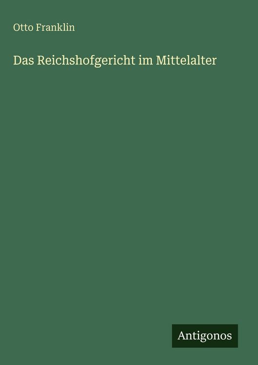 Produktbild: Das Reichshofgericht im Mittelalter