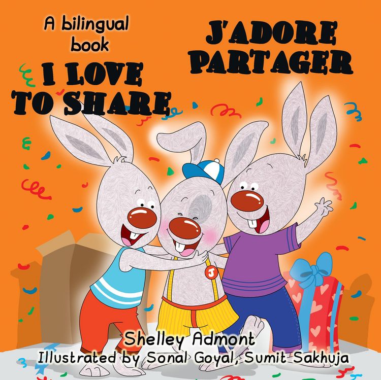 Produktbild: I Love to Share - J'adore Partager (English French Bilingual Book for kids)