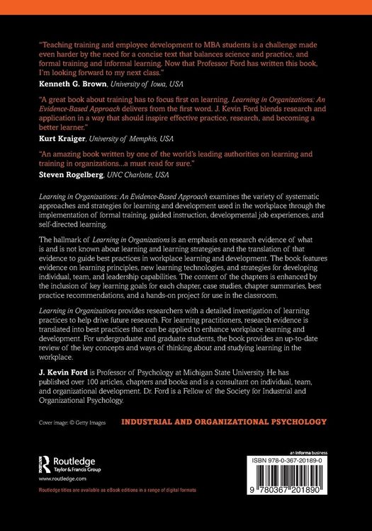 Produktbild: Learning in Organizations