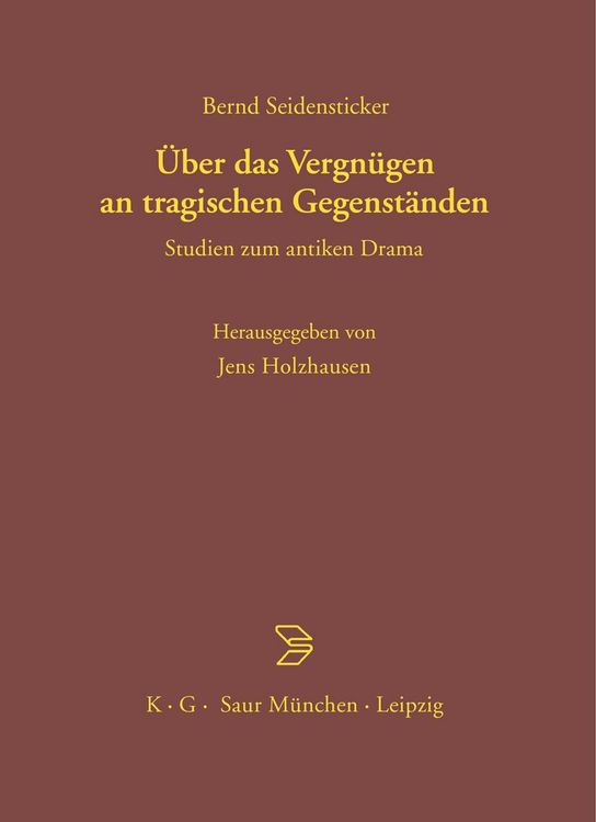Produktbild: &Uuml;ber das Vergn&uuml;gen an tragischen Gegenst&auml;nden