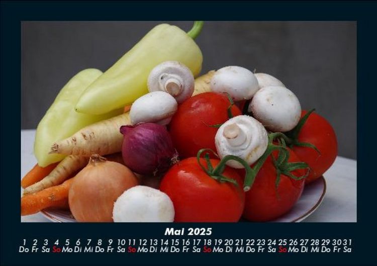 Produktbild: Gem&uuml;sekalender 2025 Fotokalender DIN A5