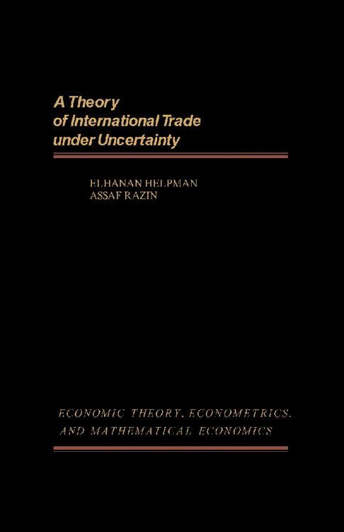 Produktbild: A Theory of International Trade Under Uncertainty