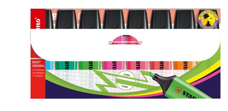 Produktbild: STABILO Textmarker -   BOSS ORIGINAL - 8er Pack - mit 8 verschiedenen Farben