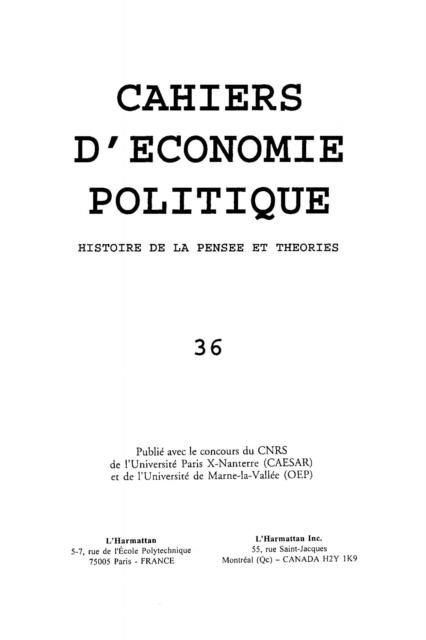 Produktbild: Histoire de la pensee et theories