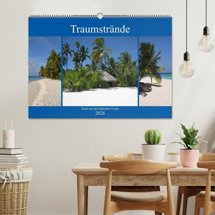 Produktbild: Traumstr&auml;nde rund um den Indischen Ozean (Wandkalender 2026 DIN A2 quer), CALVENDO Monatskalender