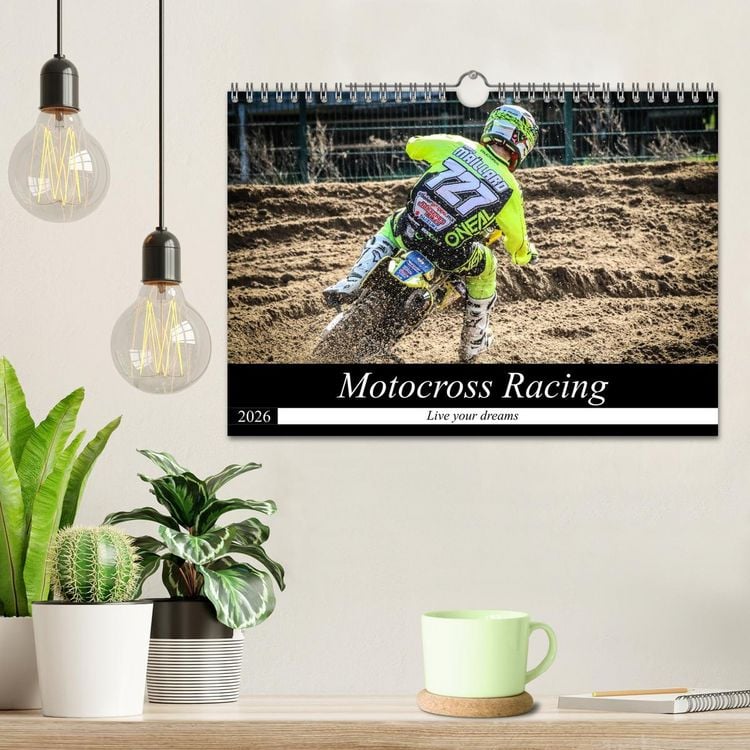 Produktbild: Motocross Racing 2026 (Wandkalender 2026 DIN A4 quer), CALVENDO Monatskalender