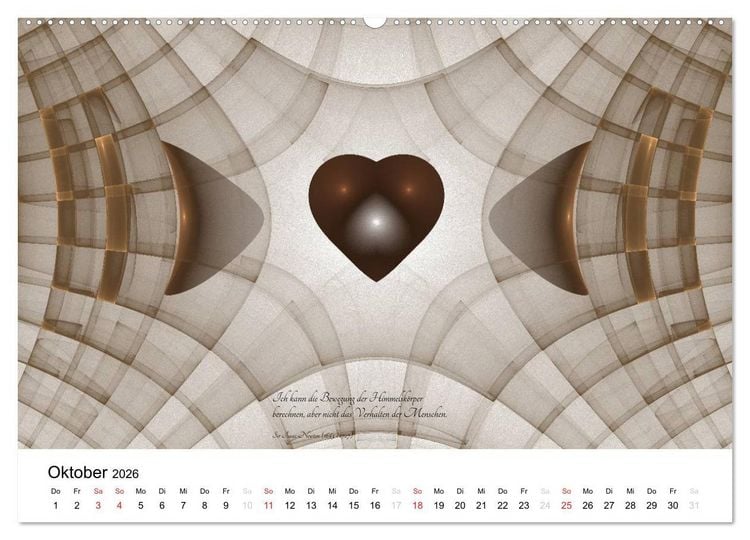Produktbild: Mathematik - Grafiken und Zitate 2026 (Wandkalender 2026 DIN A2 quer), CALVENDO Monatskalender