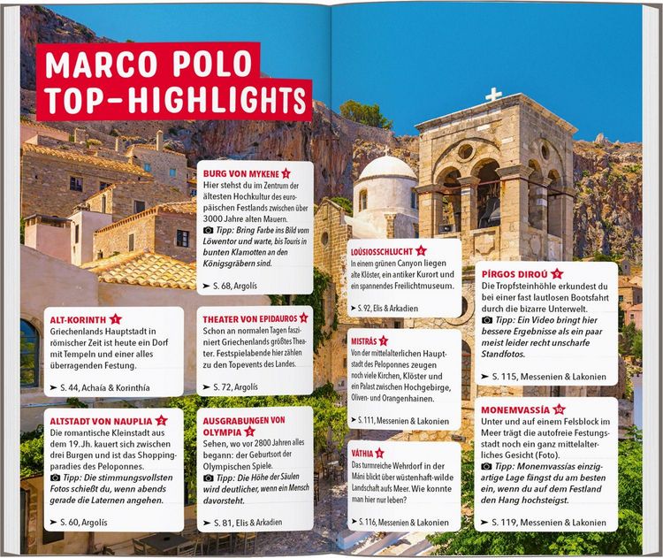 Produktbild: MARCO POLO Reisef&uuml;hrer Peloponnes