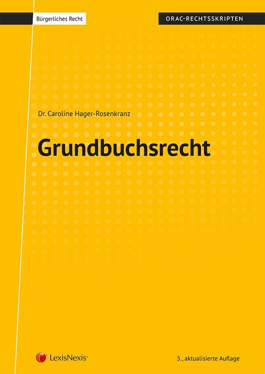 Produktbild: Grundbuchsrecht (Skriptum)