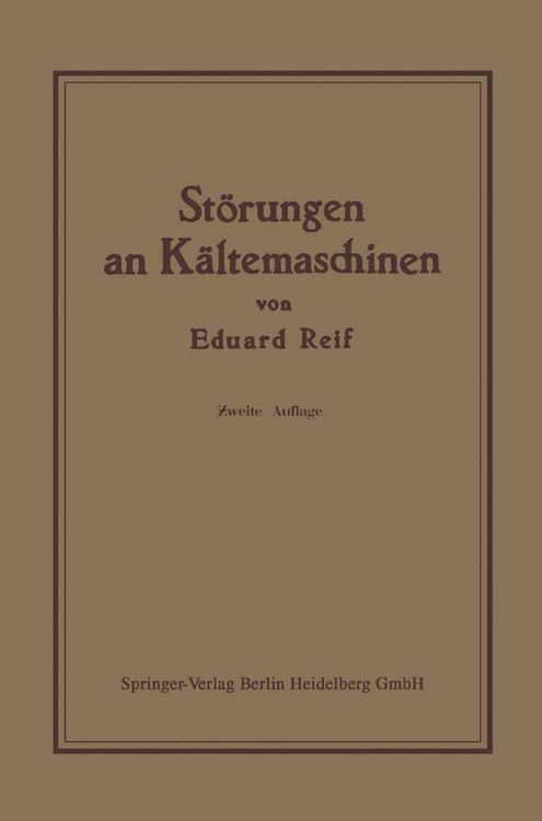 Produktbild: St&ouml;rungen an K&auml;ltemaschinen