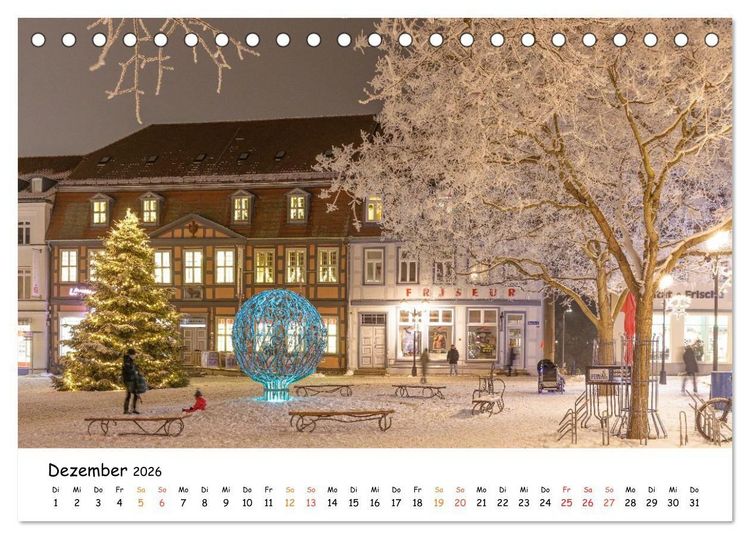 Produktbild: Zwischen See und Himmel - Waren (M&uuml;ritz) im Wandel der Jahreszeiten (Tischkalender 2026 DIN A5 quer), CALVENDO Monatskalender