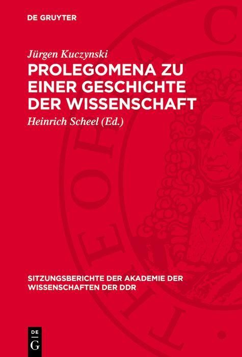 Produktbild: Prolegomena zu einer Geschichte der Wissenschaft