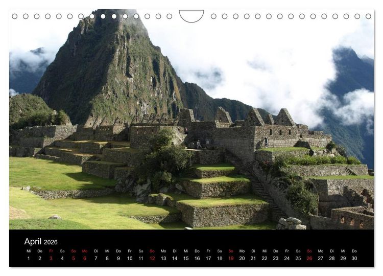 Produktbild: Machu Picchu - Die Stadt in den Wolken (Wandkalender 2026 DIN A4 quer), CALVENDO Monatskalender