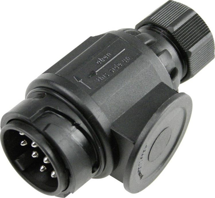 Produktbild: AS Schwabe 60464 Anh&auml;nger Stecker [ - Stecker 13polig] Kunststoff