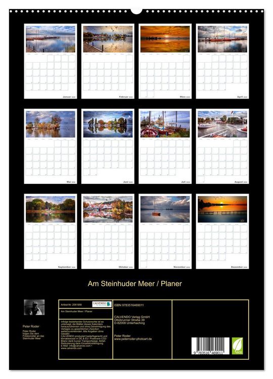 Produktbild: Am Steinhuder Meer / Planer (hochwertiger Premium Wandkalender 2026 DIN A2 hoch), Kunstdruck in Hochglanz