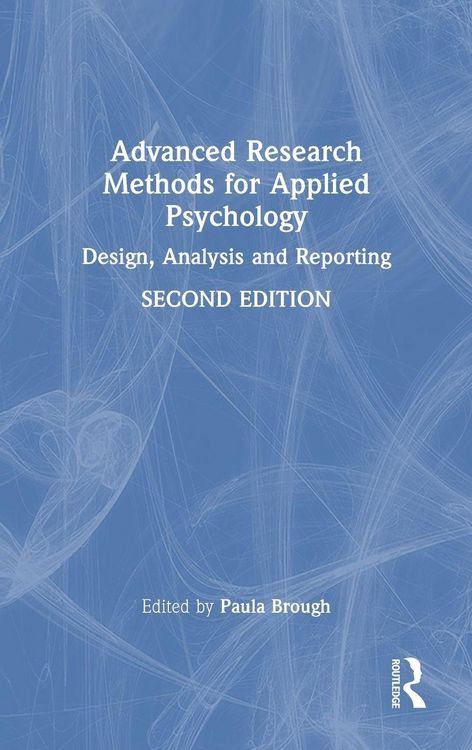 Produktbild: Advanced Research Methods for Applied Psychology