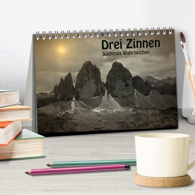 Produktbild: Drei Zinnen - S&uuml;dtirols Wahrzeichen (Tischkalender 2026 DIN A5 quer), CALVENDO Monatskalender
