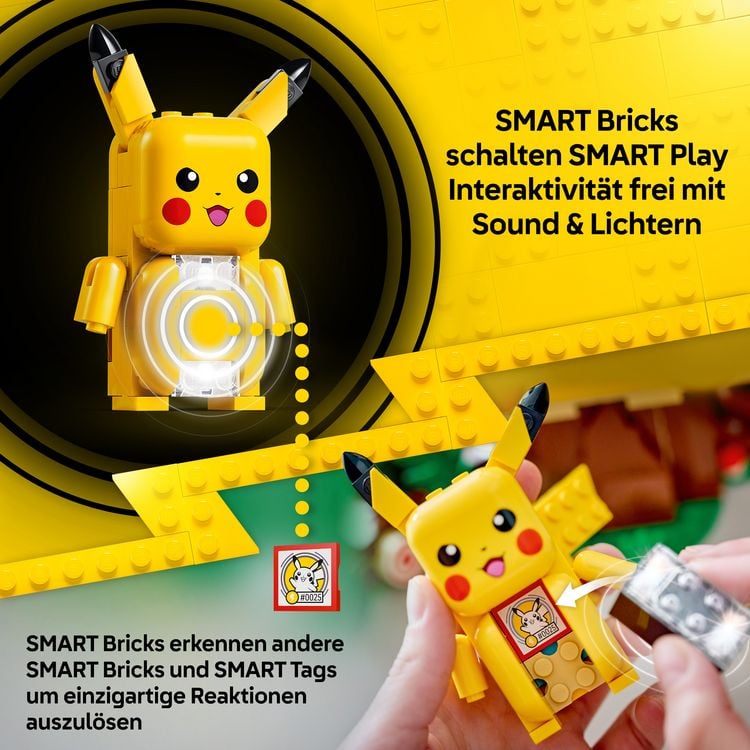Produktbild: LEGO Pok&eacute;mon: SMART Play: Trainingshaus mit Pikachu All-in-1 Set 72164