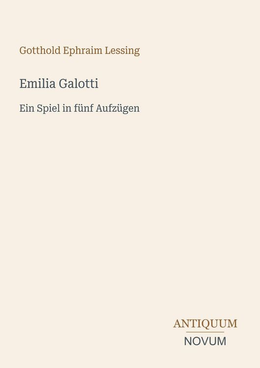 Produktbild: Emilia Galotti