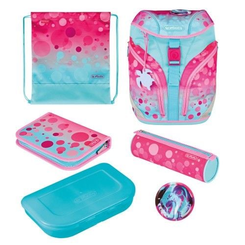 Produktbild: Herlitz Grundschulrucksack SoftLight Plus GREENline Pink Bubbles