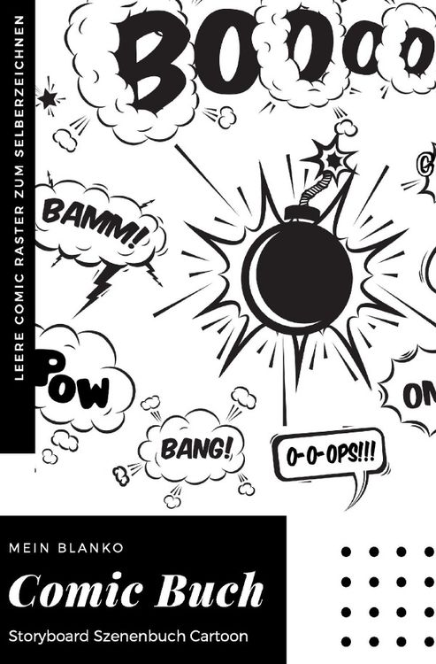 Produktbild: Mein Blanko Comic Buch Storyboard Szenenbuch Cartoon Leere Comic Raster zum Selberzeichnen