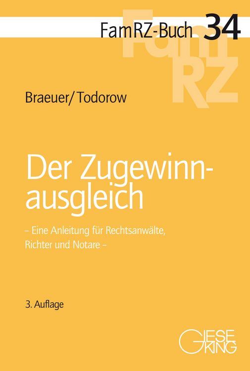 Produktbild: Der Zugewinnausgleich