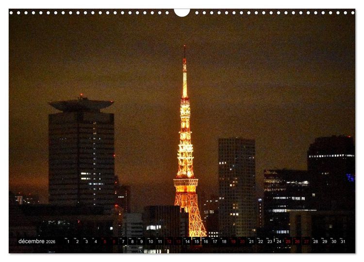 Produktbild: Les couleurs de Tokyo (Calendrier mural 2026 DIN A3 vertical), CALVENDO calendrier mensuel