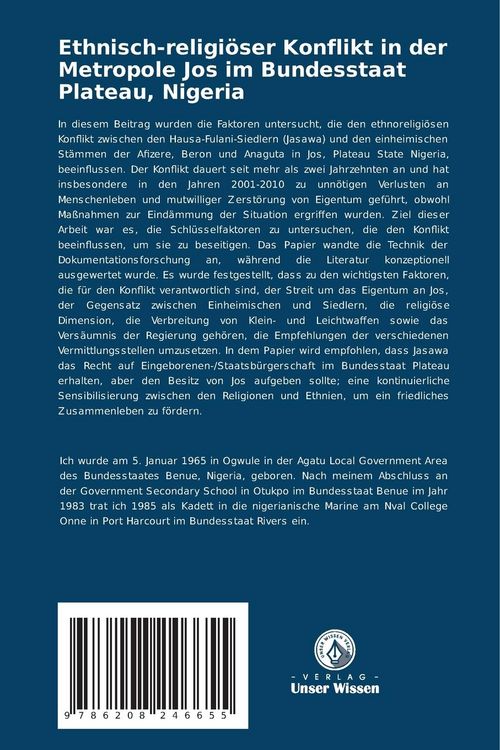 Produktbild: Ethnisch-religi&ouml;ser Konflikt in der Metropole Jos im Bundesstaat Plateau, Nigeria