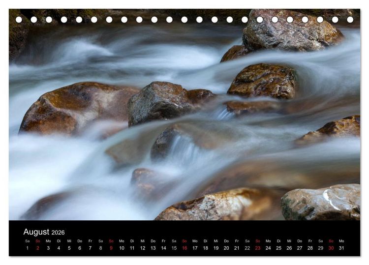 Produktbild: Kuhflucht Wasserf&auml;lle bei Farchant (Tischkalender 2026 DIN A5 quer), CALVENDO Monatskalender