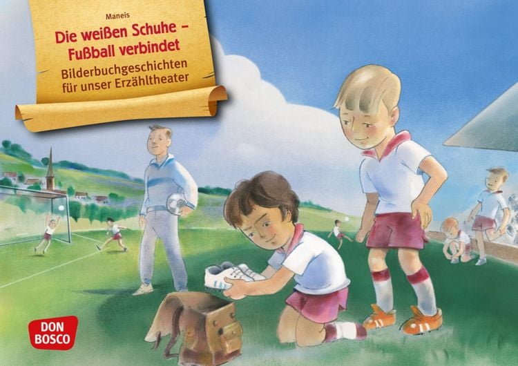 Produktbild: Die weißen Schuhe – Fußball verbindet. Kamishibai Bildkartenset