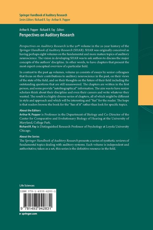 Produktbild: Perspectives on Auditory Research