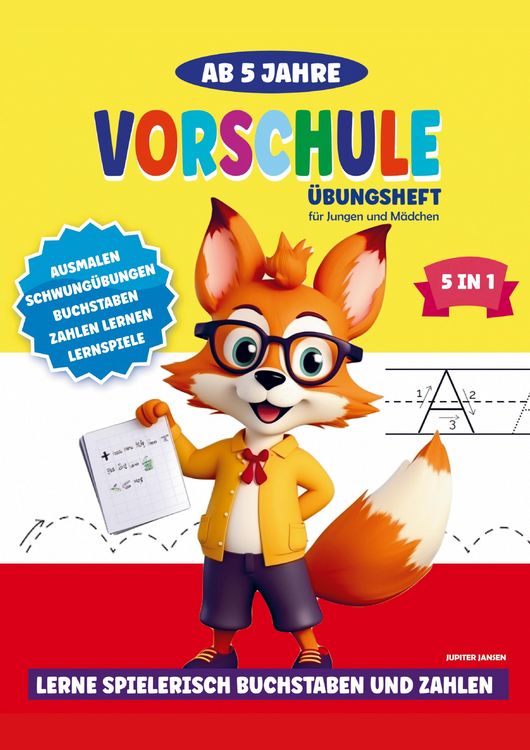 Produktbild: Vorschule &Uuml;bungsheft ab 5 Jahre f&uuml;r Jungen und M&auml;dchen